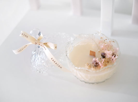 SCENTED CANDLE_White Candle_Kakazan_Gift Idea Toronto