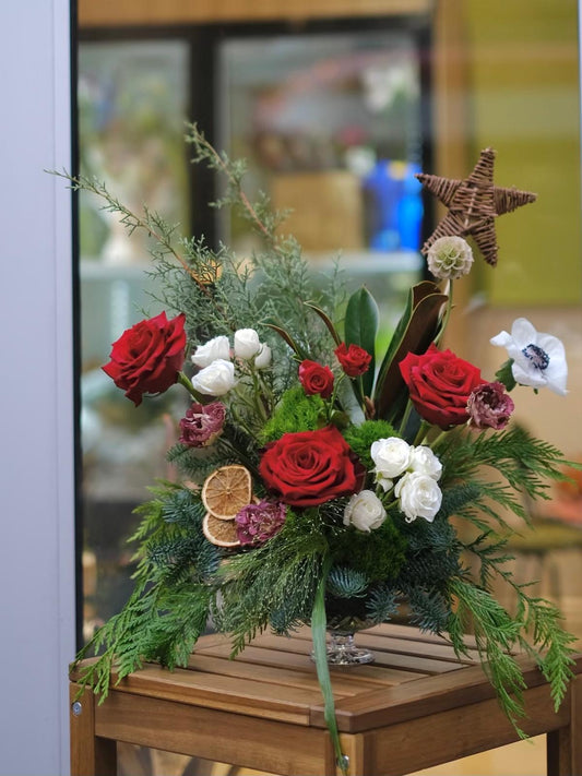 CHRISTMAS TABLE FLOWER WORKSHOP