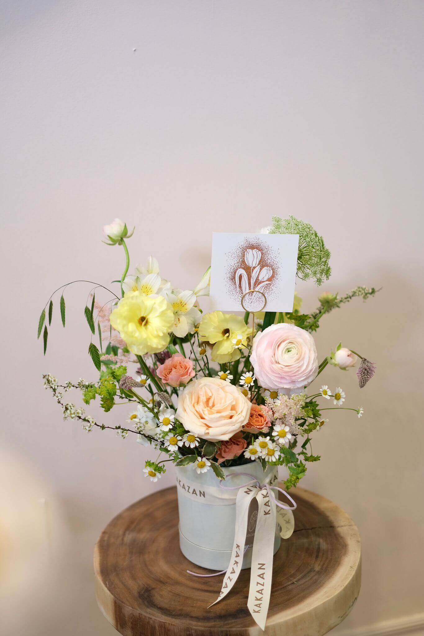 Blooming Flowers in a box