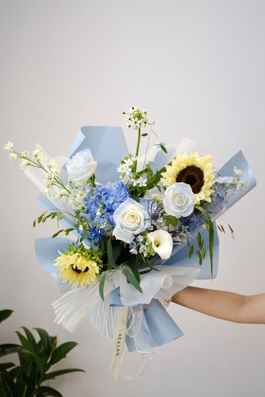 Starry Night Bouquet (Blue Hydrangea)