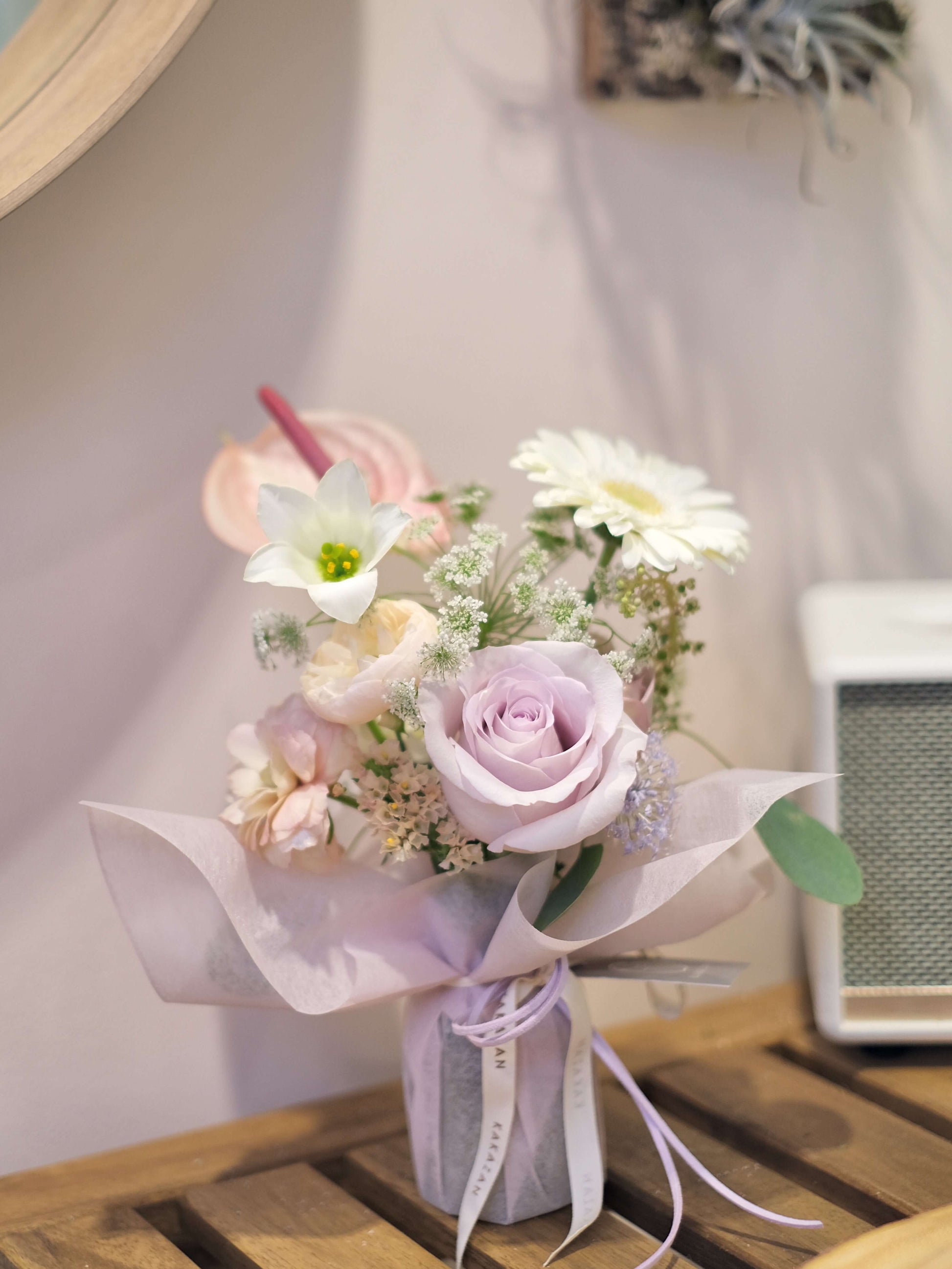 Pink and White Flower Bouquet