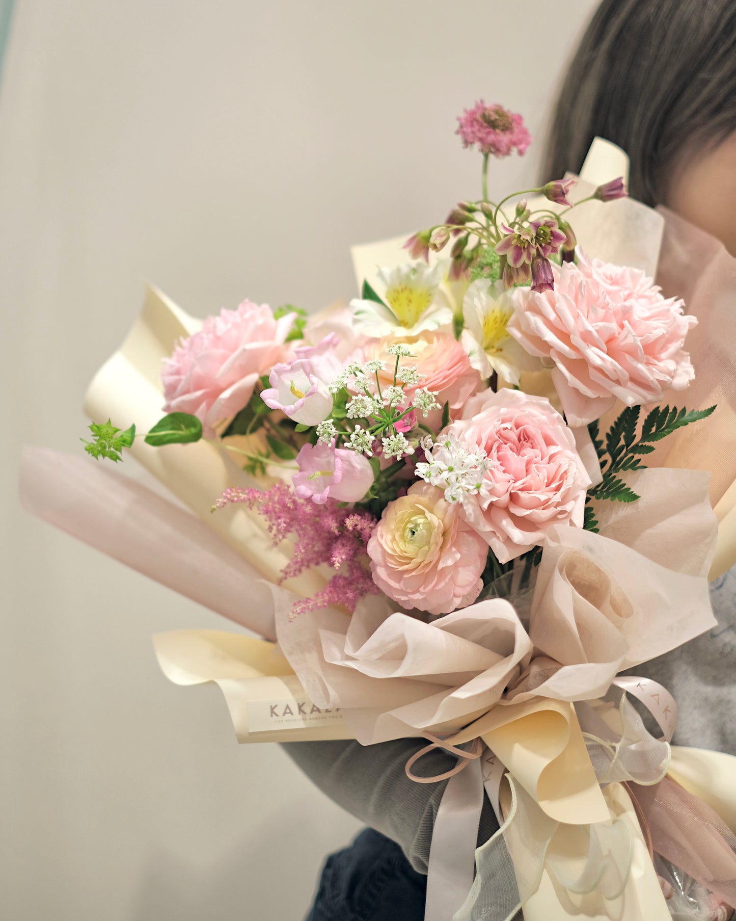 Pink Tone Rose Korean Style Bouquet 