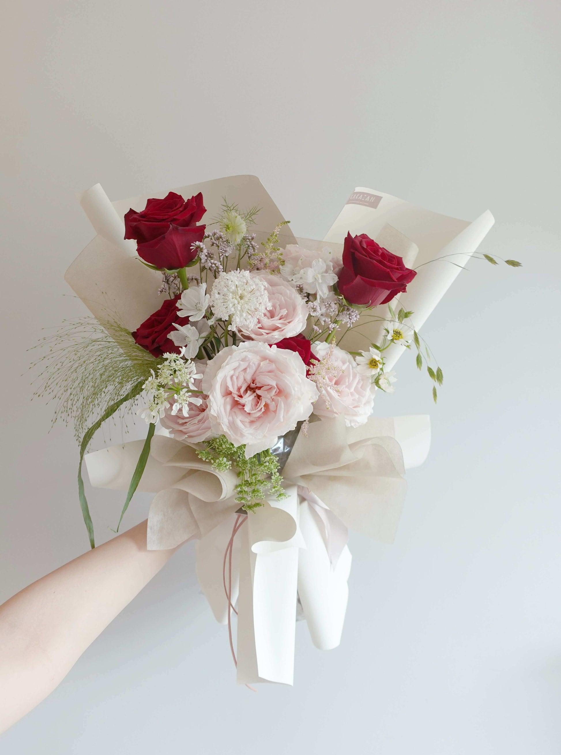 Red and Pink Roses Bouquet